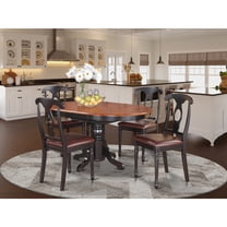 Antique Oval Dining Set - 5 Piece Table & Chair Set - Kitchen Dining Room Furniture