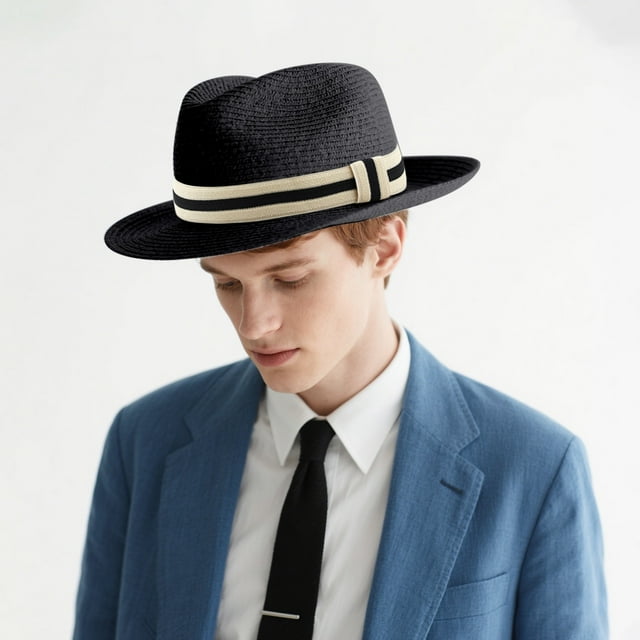 Sun Hats for Outdoor Activities - Versatile Summer Sun Hat with Elastic Stripe Band and Timeless Design