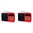 thumbnail image 1 of 2X Radio FM Digital Multifunción, Altavoz Multimedia, Reproductor de Música MP3, Compatible con para Tarjeta TF, Unidad USB, Pantalla, Regalo para Personas Mayores, 1 of 5