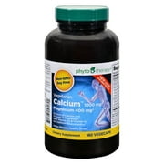 Phyto Therapy - Vegetarian Calcium 1000 mg with Magnesium 400 mg - 180 Vegetarian Capsules