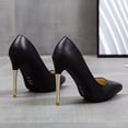 thumbnail image 4 of Zapatos de charol de color sólido a la moda para mujer, zapatos de tacón alto con punta estrecha Wmkox8yii hfjk597, 4 of 9