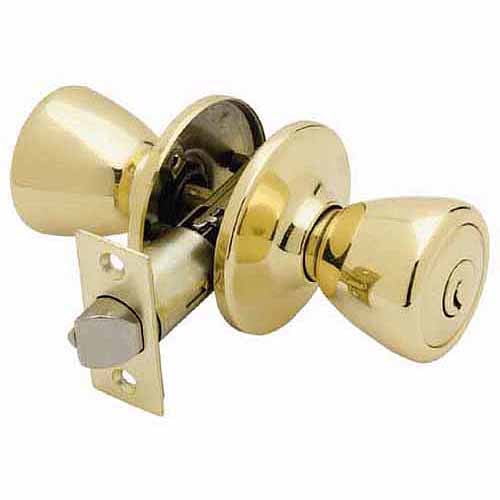 Ultra 83952 Polished Brass Entry Lockset Ultra Security Series