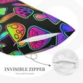 thumbnail image 5 of Daiia Bright Mushrooms Bedding Waterproof Pillow Protector Zippered Queen – Bed Bug Proof Pillow Encasement-20"x30", 5 of 9