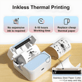 thumbnail image 4 of DUANJY Portable Bluetooth Label Makers, 2 inches Barcode Label Printer with 5 Rolls Paper & 5 Rolls Thermal Stickers for Home Office Kitchen, Study, Craft, iOS & Android, 4 of 13