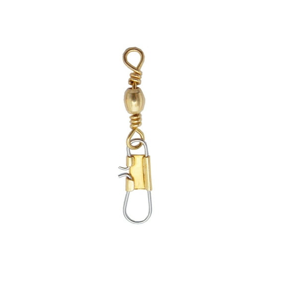 10 Pack #7 Brass Snap Fishing Swivels