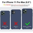 thumbnail image 2 of Liquid Silicone Case for iPhone 11 Pro Max, Slim Liquid Silicone Case with Open Bottom, Soft Gel Rubber Case Cover for iPhone 11 Pro Max(2019) 6.5 inch - Midnight Blue, 2 of 12