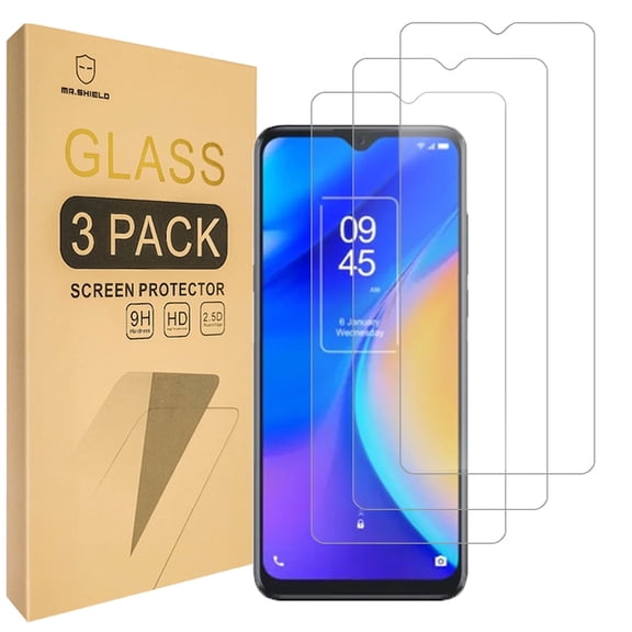 Mr.Shield [3-Pack] Designed For TCL 20 SE [Tempered Glass] [Japan Glass with 9H Hardness] Screen Protector