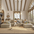 thumbnail image 5 of 134.7" Sectional Sofa, Boneless Couch, U-Shaped Couches with Chaise No Assembly Required Modular Cloud Sofa for Living Room Apartment Theater Room, 5 of 13