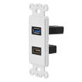 thumbnail image 5 of Ccdes HDMI USB 3.0 2 en 1 Panel de Placa Frontal de Pared Multimedia integrada-Blanco Cable No se aplica, 5 of 5