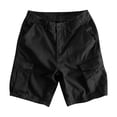 thumbnail image 3 of Men's Cargo Shorts - Stretch Waist, Zipper Pockets, Quick-Dry for Casual Work Shorts, 3XL, 3 of 4