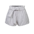 thumbnail image 1 of KOGMO Womens Casual Striped Summer Beach Shorts With Self Tie Bow, 1 of 7