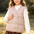 thumbnail image 3 of StSilkitty Boys Girls Puffer Vest Zip up Sleeveless V Neck Jacket Coat with Pockets Fall Winter Warm Outerwear, 3 of 9