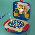 thumbnail image 4 of Cameland Portable Magnetic Fishing Toy Set With Music Rotating Fish And Educational Features For Kids Ages 3 Plus Includes Fishing Rods Baskets And USB Cable, 4 of 6