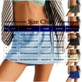 thumbnail image 2 of Midi Skirt Summer New Womens Summer Short Skirt 2025 High Waist Casual Cute A-Line Mini Skirts with Built in Short Blue XXL, 2 of 7