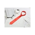 thumbnail image 5 of INSPIRE CHIC Men's Solid Color Formal Casual Party Wedding Self Tied Neckties Red, 5 of 5