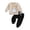 C133-Beige, variant on Staki Baby Boy Outfits Fall Toddler Baby Boy Halloween Outfit Long Pumpkin Shirt Pant Clothes Set 0-3T(Khaki,6-12 Months)