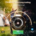 thumbnail image 2 of Solar  Fan,?Max 60H Runtime?Rechargeable Solar Camping Fans & Led Lantern,8-inch Portable Fan with Solar Panel, Operated  Outdoor Tent Fans for Camping Essentials Accessories, 2 of 6