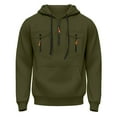 thumbnail image 2 of uikmnh Mens Hoodies Pullover Zippered Hooded Sweatshirt for Men Casual Outdoor Sports Wear with Comfortable Design Ideal for Everyday Use Size:2XL, 2 of 3