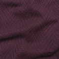 thumbnail image 3 of Superior Dobbyweave Knit Cotton Blanket, All Season Breathable Bed Blanket, King 90" x 108", Plum, 3 of 8