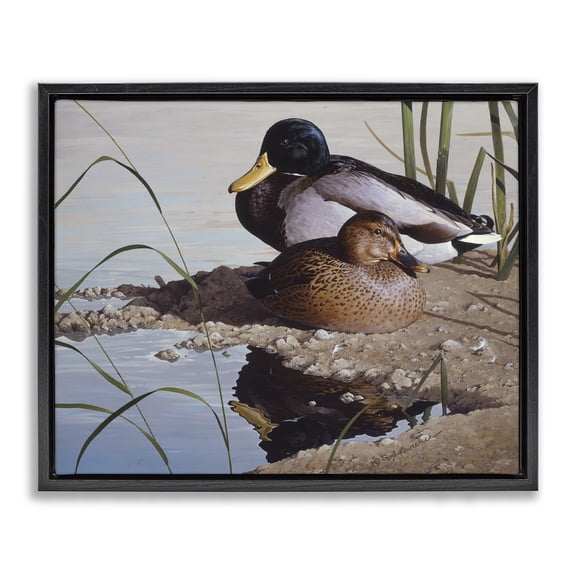 Stupell Industries Farmhouse Black Floating Frame Canvas Art, 21 x 17, by Rod Lawrence
