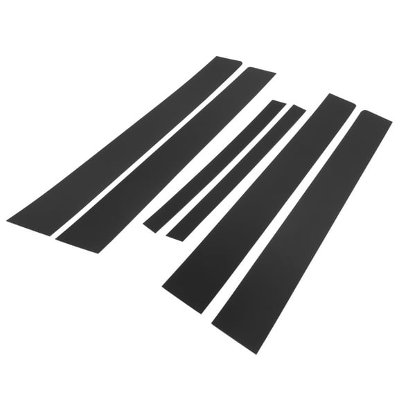 Unique Bargains 6 Pcs Door Pillar Window Trim for Nissan Sentra 2007-2012 Black