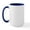 White/Navy Inside, variant on CafePress - Monogram Macpherson Hunti - 15 oz Ceramic Large White Novelty Mug