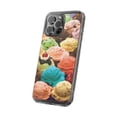 thumbnail image 2 of DistinctInk Clear Hybrid Case for Apple iPhone 14 Pro Max (6.7" Screen) - Ice Cream Scoops Cones - Raised Bezel Screen Guard, 2 of 5