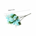 thumbnail image 3 of Flores artificiales, jarrn de flores artificiales, concha de manzanilla, 6 ramas, decoracin de hogar, flores plsticas, duraderas, para sala de estar, para dormitorio, material plstico, 3 of 6