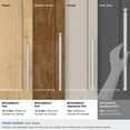 thumbnail image 3 of Amerock Balon 18 inch (457mm) Center-to-Center Satin Nickel Appliance Pull, 3 of 6