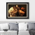 thumbnail image 2 of IDEA4WALL Premium Frame Wall Art The Incredulity of Saint Thomas by Caravaggio Classic Vintage Fine Art Retro Realism Artwork Famous Painting Reproduction for Home Decor - 26"x36" Black, 2 of 5