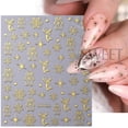 thumbnail image 4 of Pegatinas 3D de oro rosa para decoración de uñas, arte de uñas de Navidad, alce metálico, copo de nieve, galleta, hombre, estrellas, líneas geométricas, invierno, navidad, Año Nuevo, 4 of 4