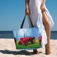 thumbnail image 6 of Gaeub Tractor on farming land Print Beach Bag,Large Tote Bag,Waterproof Sandproof Women Tote Bag,Pool Bag with Zipper for Gym Grocery Travel, 6 of 7