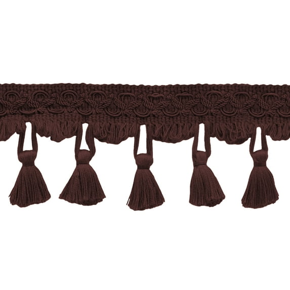 2.5 Inch Wine Tassel Fringe Trim / Style# TFEMP3 (21910) / Color: J18 / Sold By the Yard