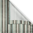 thumbnail image 5 of Ambesonne Retro Grommet Curtain, Striped Classical Old, 50" x 72", Almond Green Brown Cream, 5 of 6