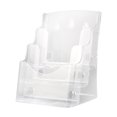 thumbnail image 2 of LCXmlly Acrylic A5 Document Rack Clear Acrylic 3 Tier Brochure Holder Wall Mount Countertop Brochure Display Stand with Divider for Flyers and Booklets, 2 of 8