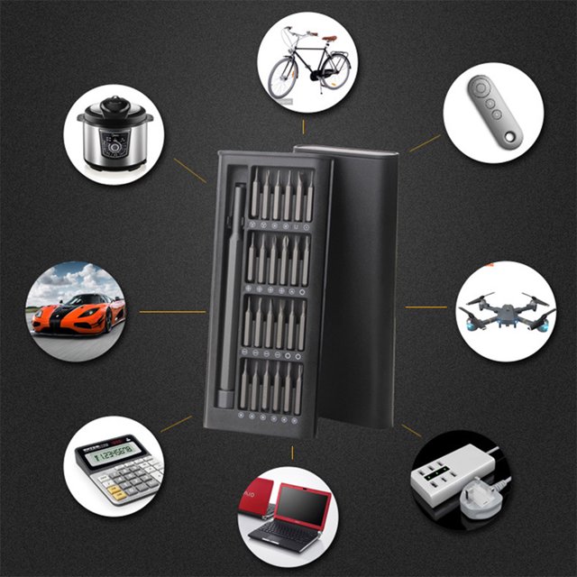 Broca De Tornillo Kit de destornilladores 24 en 1, herramientas de reparación de teléfonos con brocas desmontables magnéticas DIY Sywqhk Para estrenar