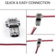 thumbnail image 3 of 12pcs 2 Pin T Connector for 20/22 AWG Car Electrical Wire Waterproof Solderless Wire Cable LED Lighting Waterproof Terminals and Kits, 3 of 3