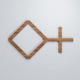 thumbnail image 5 of Ekena Millwork 19 "W x 11 3/8"H x 3/8"T Small Cameron Decorative Fretwork Wood Wall Panels, Walnut, 5 of 6