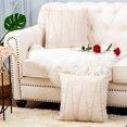 thumbnail image 2 of Juego de 2 fundas de almohada decorativas de terciopelo a rayas, fundas de cojín de terciopelo holandés suave con cremallera, fundas de almohada cuadradas para sofá, cama, coche, 18 x 18, 2 of 7