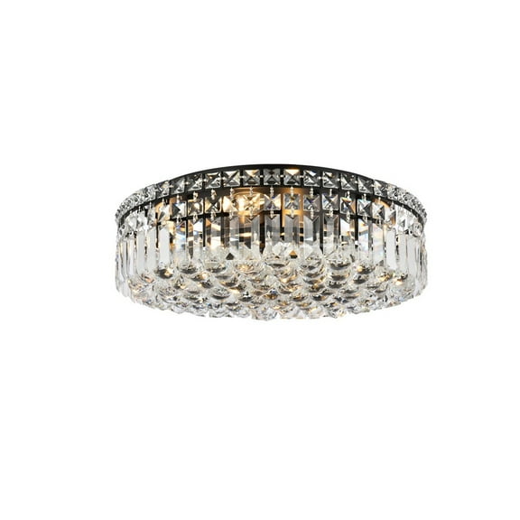 Maxime 20 inch black flush mount