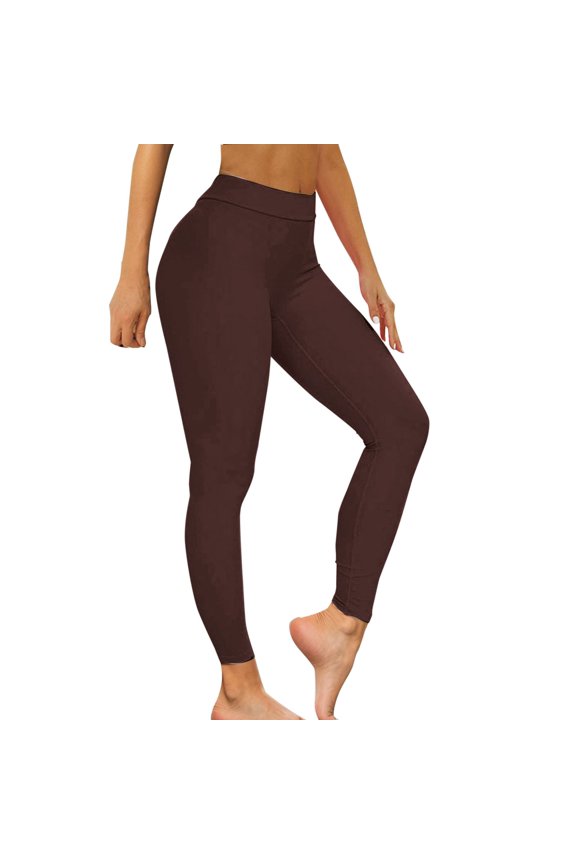 Yoga Pants Women,Scrunch Workout Leggings for Women Butt Lifting Leggings High Waisted Gym Yoga Pants Workout Leggings for Women Leggings for Women Tummy Control Clearance Coffee M