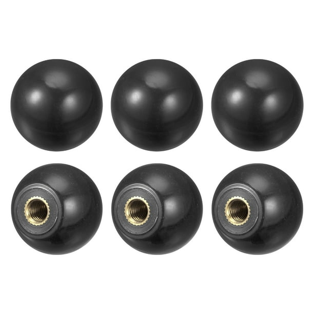 Uxcell Threaded Ball Knobs, 0.98Inch Dia M6 Female Thread Thermoset