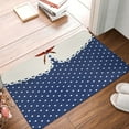 thumbnail image 4 of Logiee Vintage Blue Polka-dot Print Welcome Mats for Entryway,Door Mat for Front Door,Entry Mat,Doormat for Garden, Garage, Patio, Home, Porch Decor, 4 of 7
