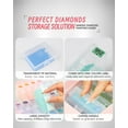 thumbnail image 4 of 45pcs Diamond Painting Storage Containers Trays, Diamond Painting Accessories Diamond Painting Trays with Lids, 2-in-1 Diamond Art Storage and Diamond Art Trays, Bead Storage & Line-Up, Box Package, 4 of 10