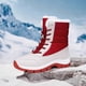 thumbnail image 4 of Botas Cálidas para Invierno Nieve Mujer A Media Pantorrilla Impermeables El Senderismo Al Aire Libre, 4 of 9
