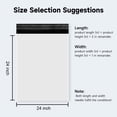 thumbnail image 5 of TRAEKESYI Poly Mailers White 24x24 Inch 50 Pcs Shipping Bags for Clothing, Shipping Envelopes, Strong Self Seal Mailing Bags for Small Business, Poly Bags for Clothes, 5 of 5