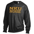 thumbnail image 2 of Men's ComfortWash Black Northern Kentucky University Norse Stack Garment Dyed Crewneck Pullover Sweatshirt, 2 of 3