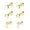 Gold, variant on 20G 3 Pairs Heart Stud Earring Star Cartilage Conch Helix Piercing Moon Ear Piercing Jewelry