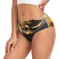 thumbnail image 2 of Fotbe Luxurious Gold Flow Calzones Estampados para Mujer – Ropa Interior de Algodón, Cómoda, Suave y Elástica-X-Small, 2 of 6