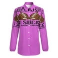 thumbnail image 4 of Fantasy Football Last Place Award Punishment Long Sleeve Blouse Woman Streetwear Casual Shirts Summer Oversize Woman Streetwear Clothing Birthday Present, 4 of 7